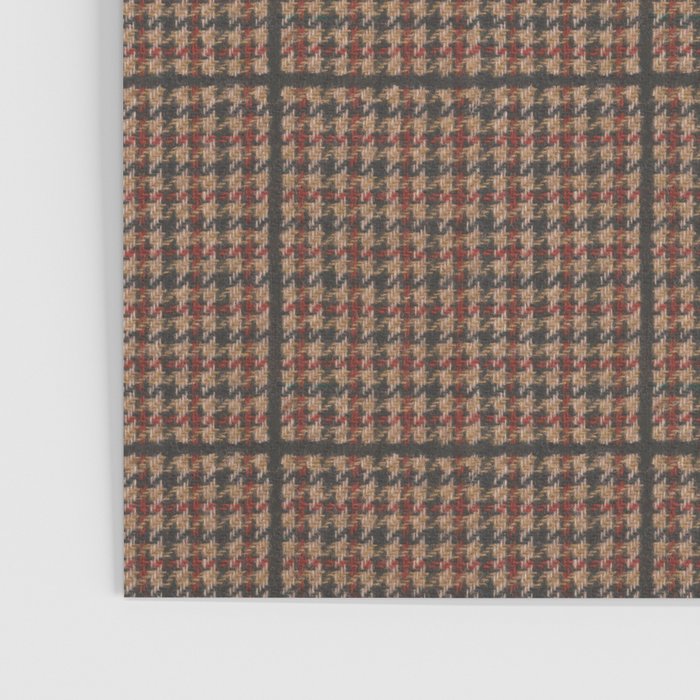 Vintage Brown Houndstooth Tweed  Poster Gallery Image 3