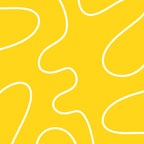 Yellow Squiggle Abstract Pattern Coffee Mug Gallery Image 2