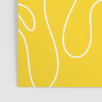 Yellow Squiggle Abstract Pattern Poster Gallery Image 3