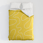 Yellow Squiggle Abstract Pattern Comforter Gallery Image 6
