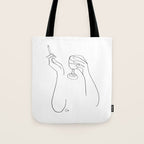 Wine & Cigarettes Tote Bag Gallery Image 1