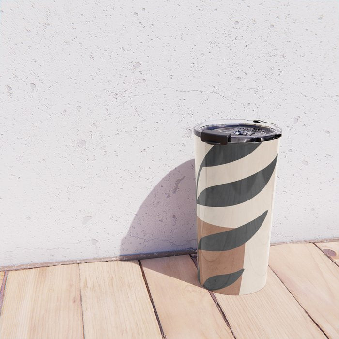 Minimal Abstract Art Plant 5 Travel Mug Gallery Image 4