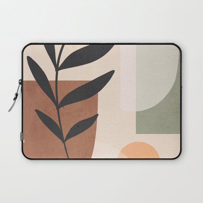 Minimal Abstract Art Plant 5 Laptop Sleeve Gallery Image 1