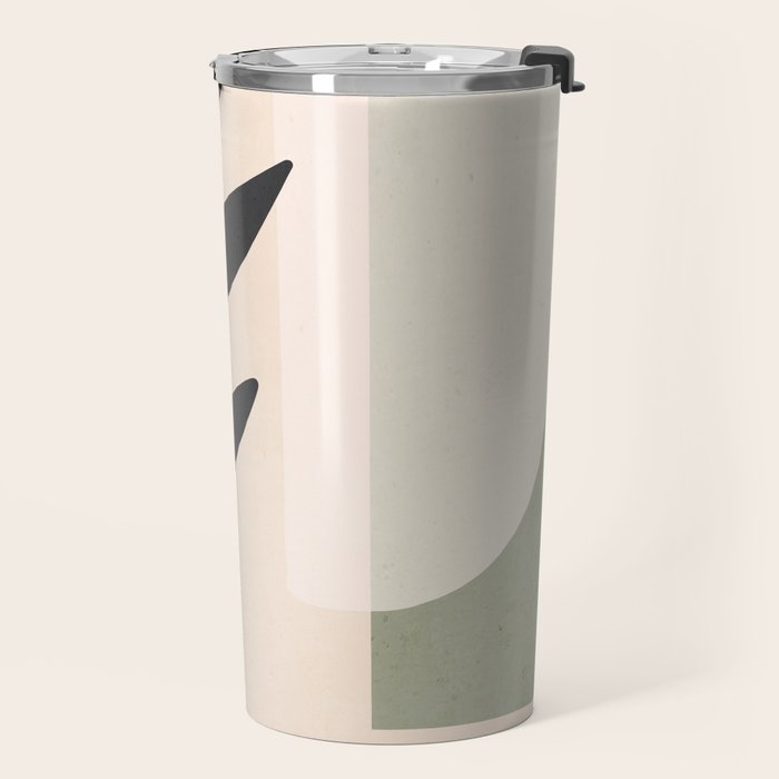 Minimal Abstract Art Plant 5 Travel Mug Gallery Image 2