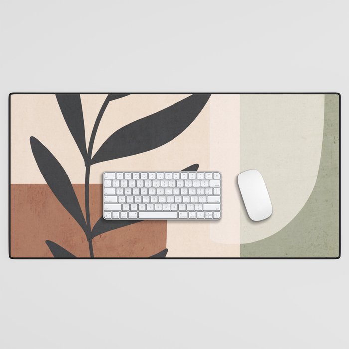 Minimal Abstract Art Plant 5 Desk Mat Gallery Image 1