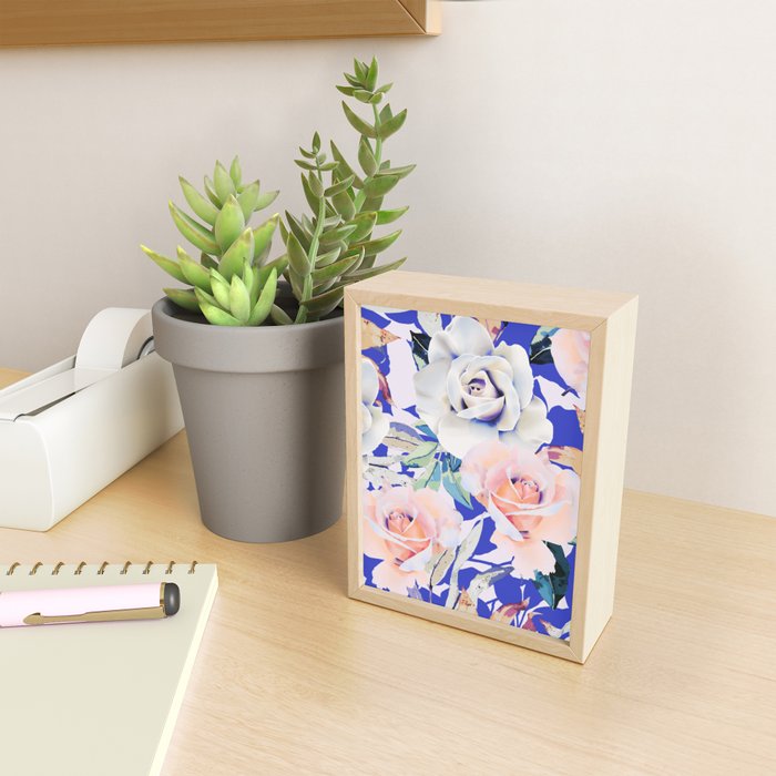 Modern Vibrant Flowery Garden B Mini Art Print Gallery Image 2
