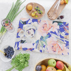 Modern Vibrant Flowery Garden B Cutting Board Gallery Image 2