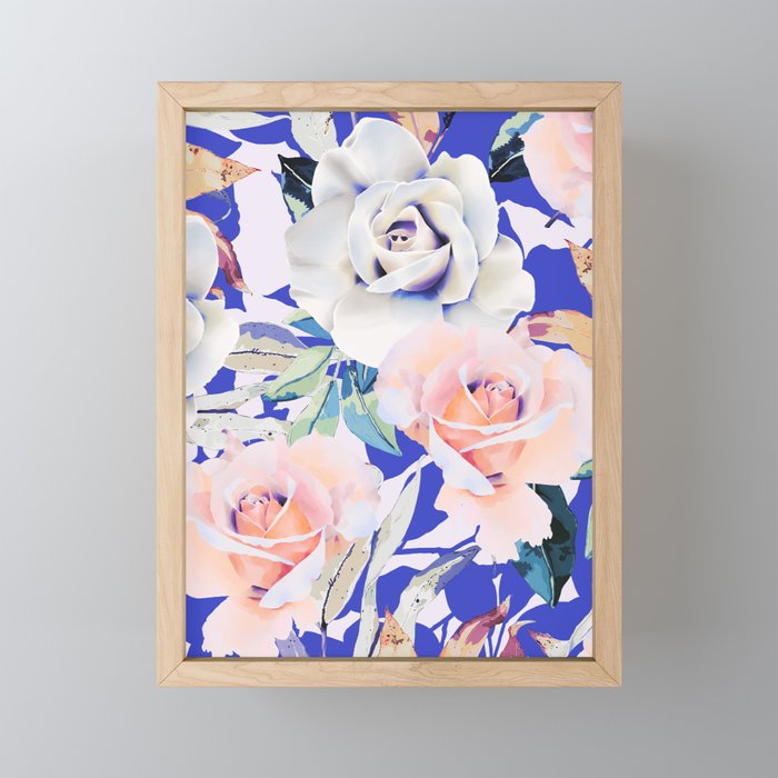 Modern Vibrant Flowery Garden B Mini Art Print Gallery Image 1