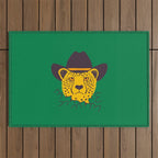 Leafy Cowgirl Cheetah Outdoor Rug Gallery Image 1