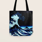 the Great Wave blue Tote Bag Gallery Image 1