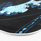the Great Wave blue Bath Mat Gallery Image 3