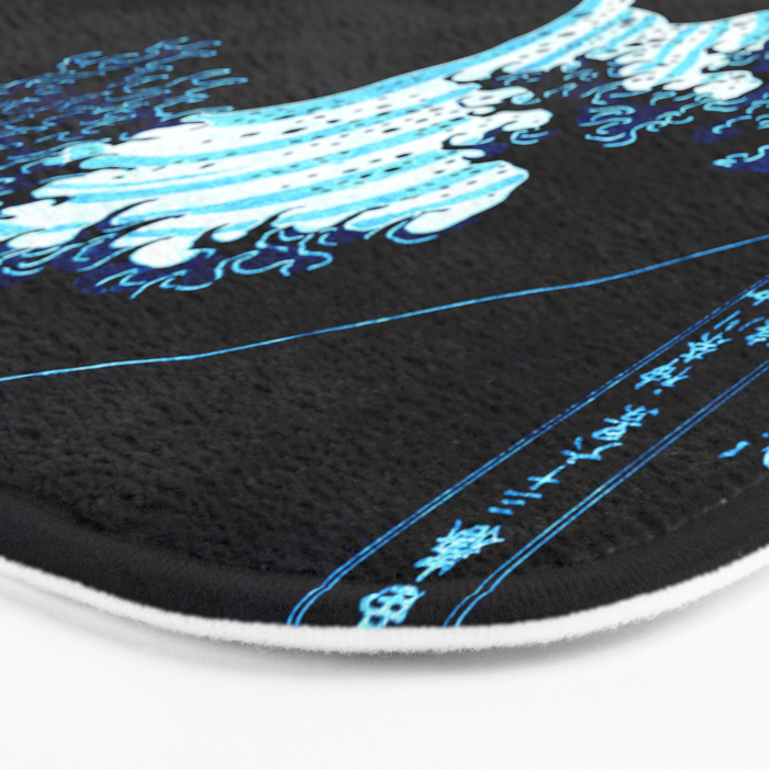 the Great Wave blue Bath Mat Gallery Image 3