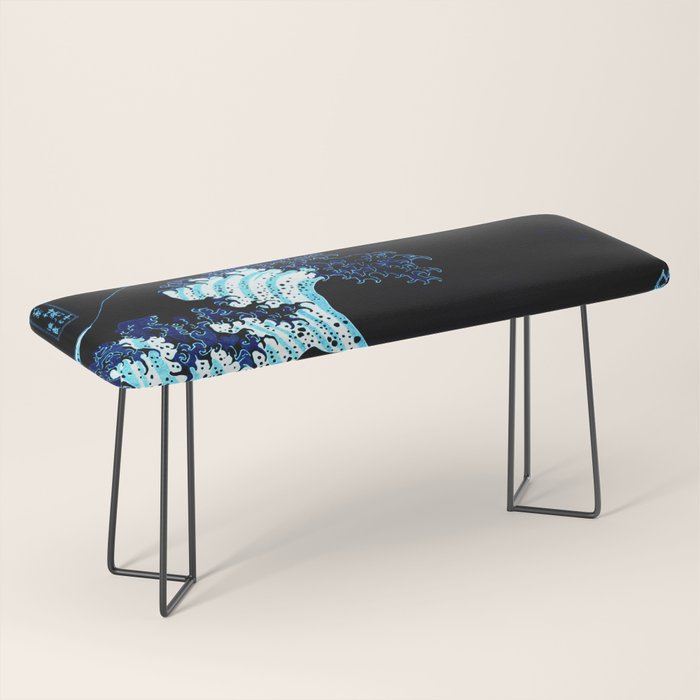 the Great Wave blue Bench Gallery Image 1