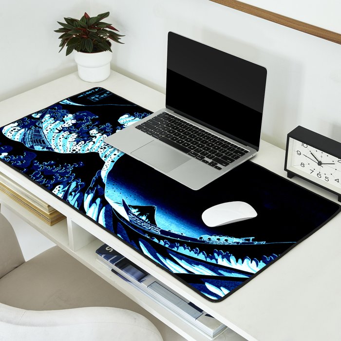 the Great Wave blue Desk Mat Gallery Image 2