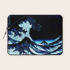 the Great Wave blue Laptop Sleeve Gallery Image 1
