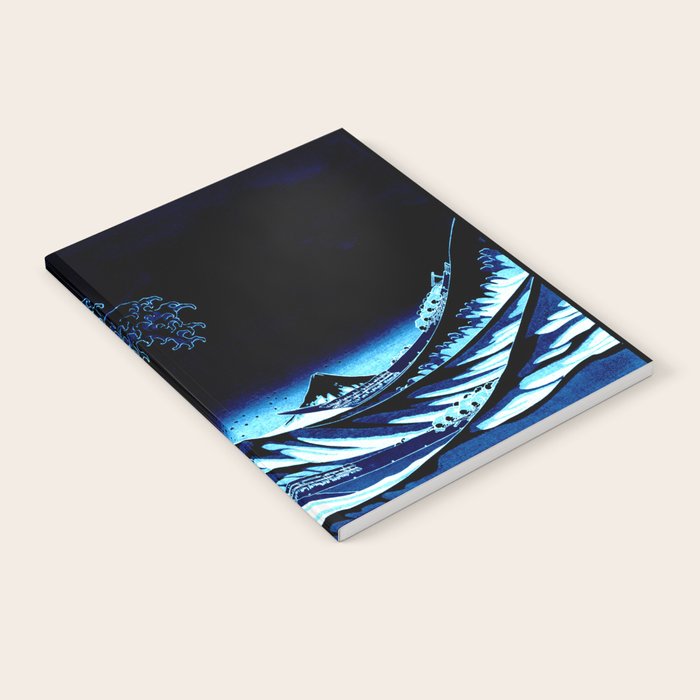 the Great Wave blue Notebook Gallery Image 2