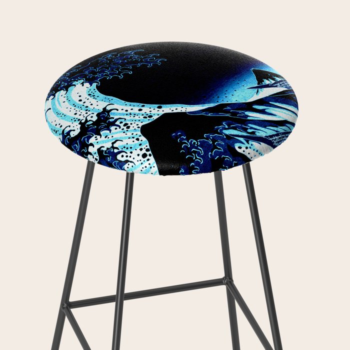 the Great Wave blue Stool Gallery Image 2