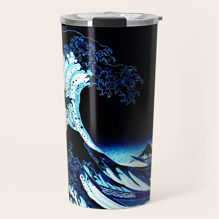 the Great Wave blue Travel Mug Gallery Image 1