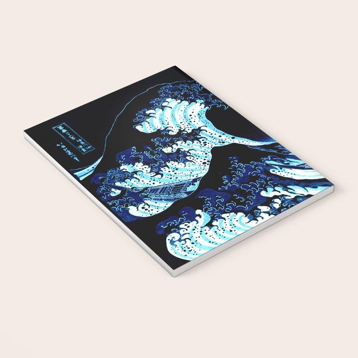 the Great Wave blue Notebook Gallery Image 3