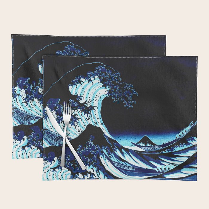 the Great Wave blue Placemat Gallery Image 1