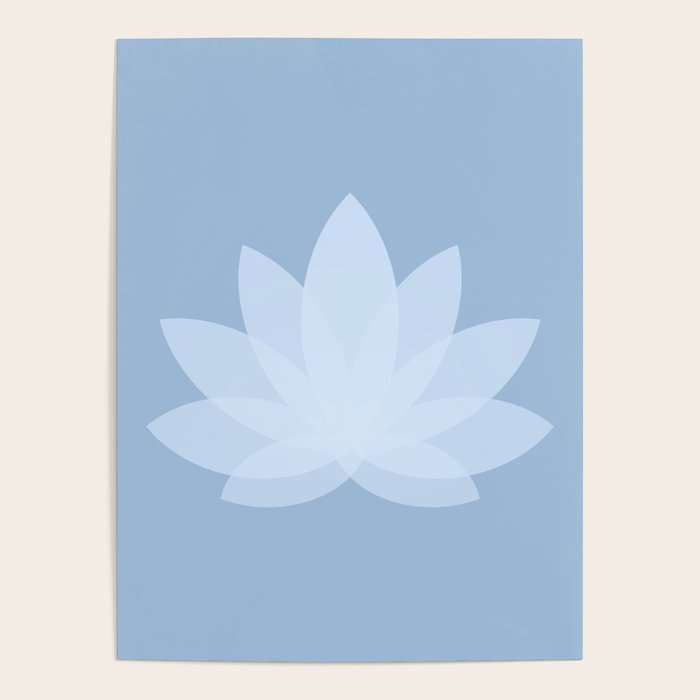 Lotus Flower Minimalism X Poster Gallery Image 1