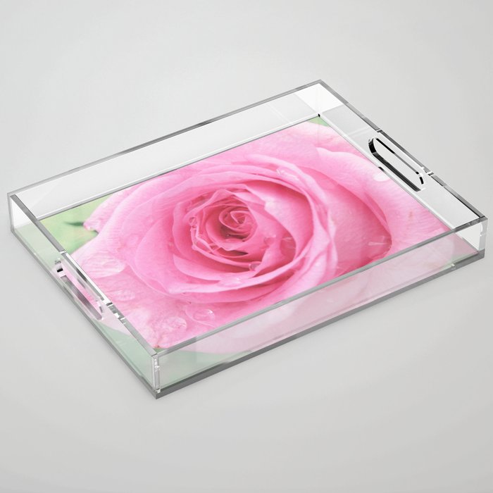Morning Rose Acrylic Tray Gallery Image 1
