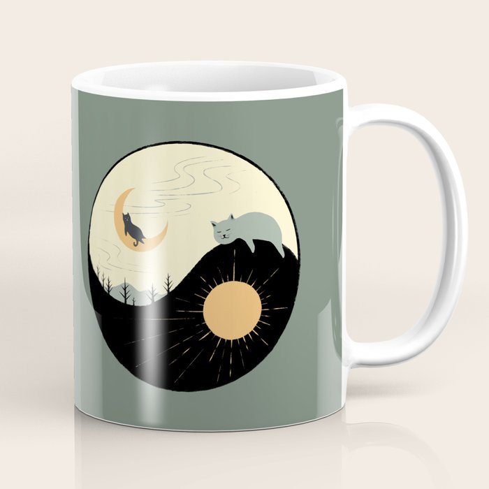Hidden cat 36 yin yang balance Coffee Mug Gallery Image 1
