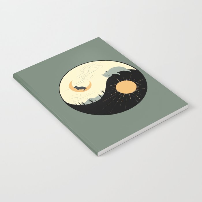 Hidden cat 36 yin yang balance Notebook Gallery Image 2