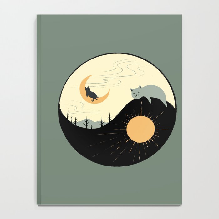 Hidden cat 36 yin yang balance Notebook Gallery Image 4