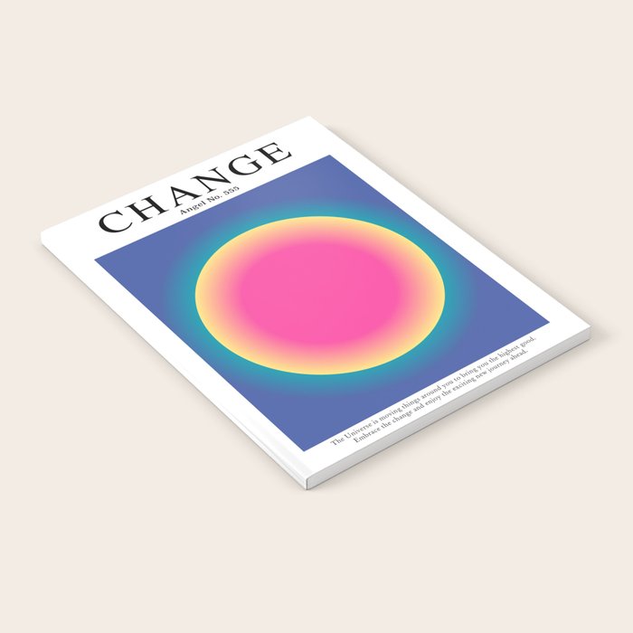 Gradient Angel Numbers: Angel Number 555 - Change Notebook Gallery Image 1