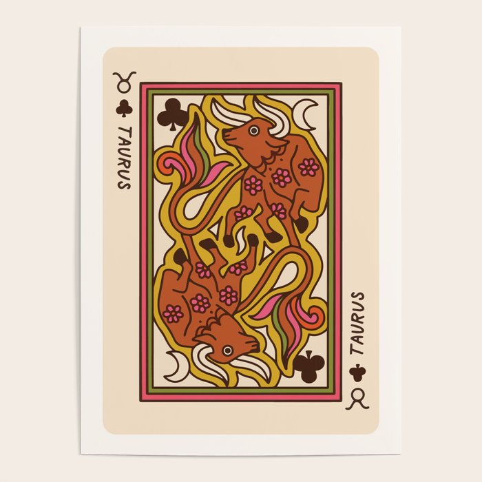 Taurus Playing Card Poster Gallery Image 1