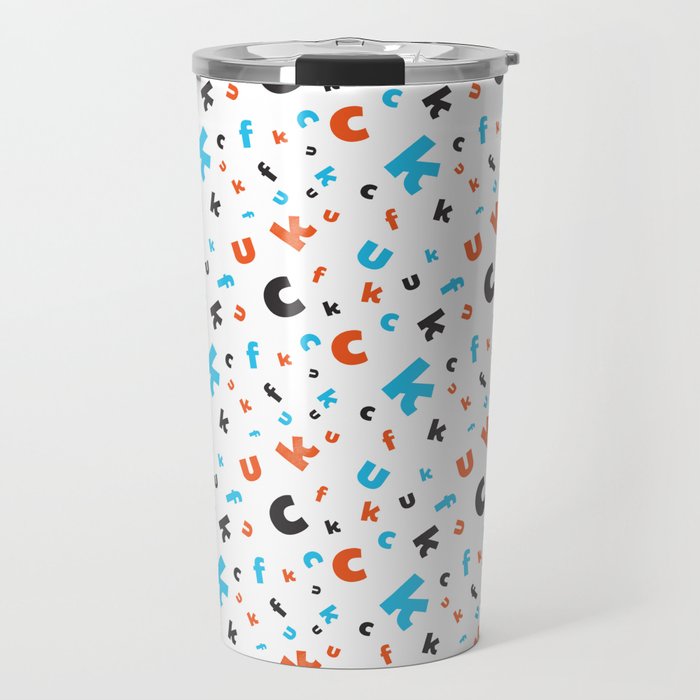 Naughty letters Travel Mug Gallery Image 1