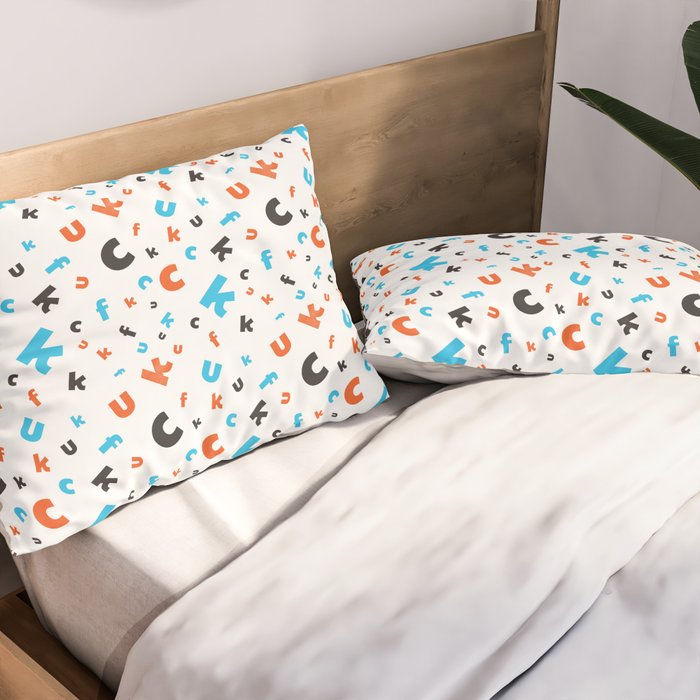 Naughty letters Pillow Sham Gallery Image 2