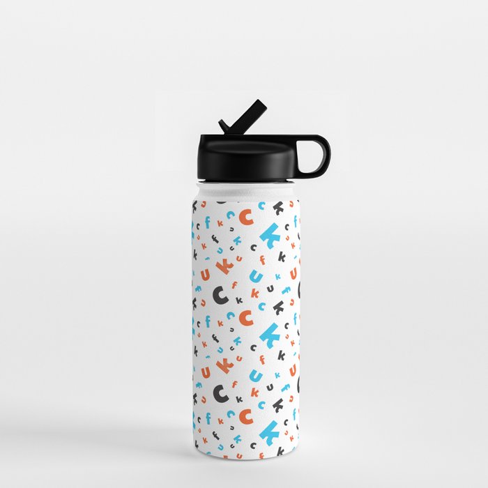 Naughty letters Water Bottle Gallery Image 1