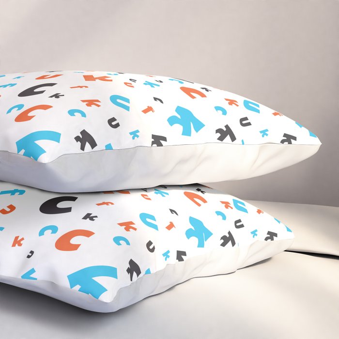 Naughty letters Pillow Sham Gallery Image 3