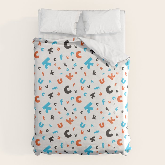 Naughty letters Duvet Cover Gallery Image 6