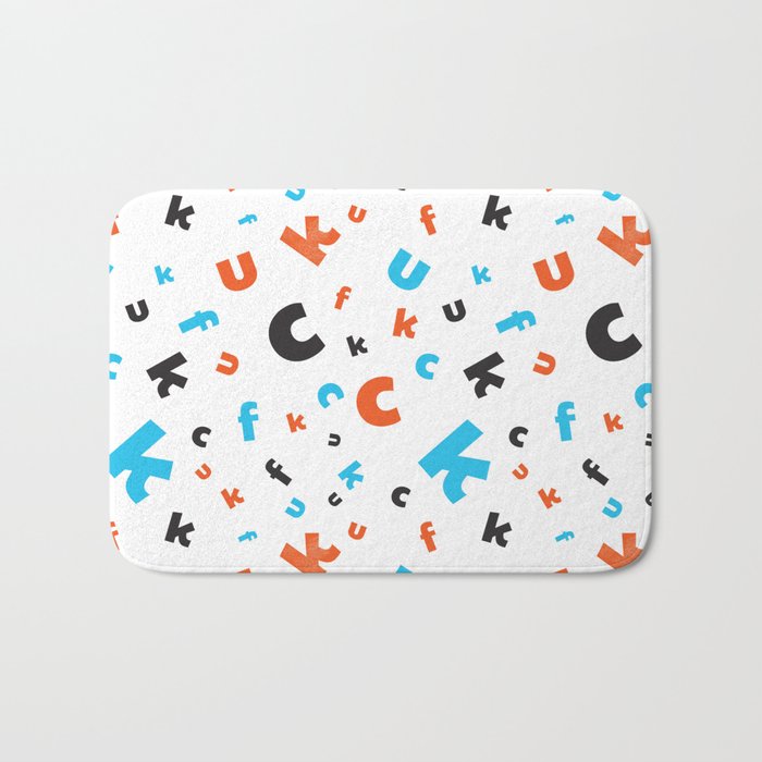Naughty letters Bath Mat Gallery Image 1