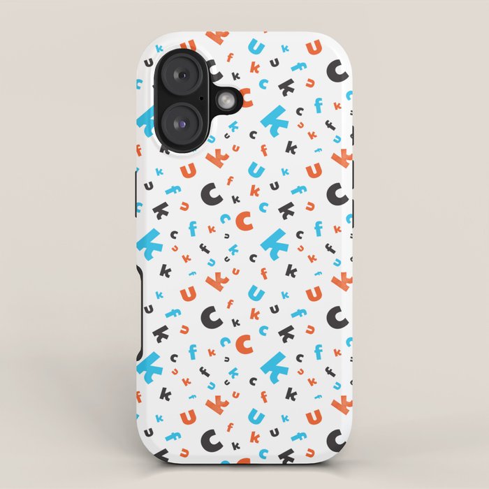 Naughty letters iPhone Case Gallery Image 1