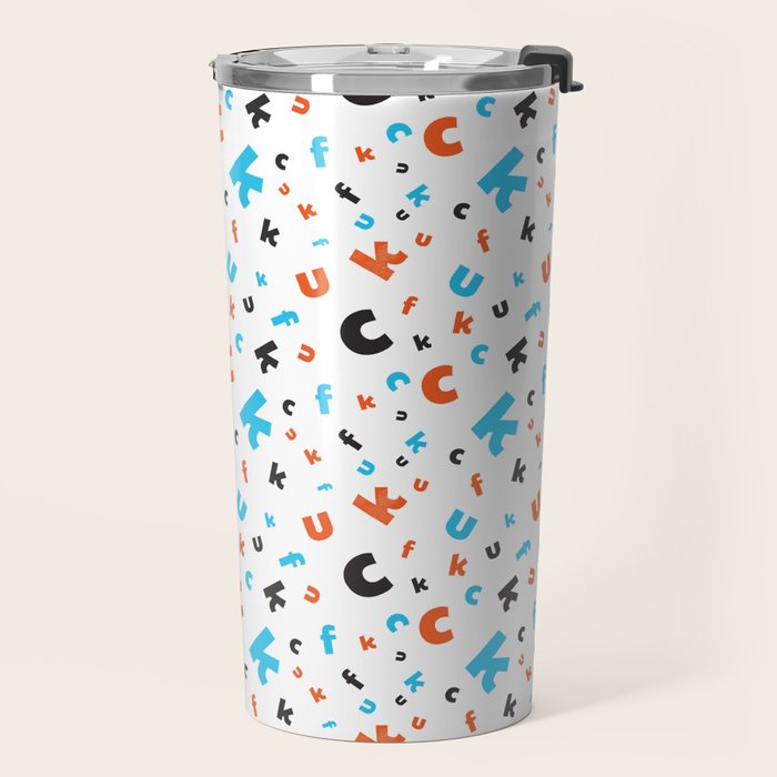 Naughty letters Travel Mug Gallery Image 2