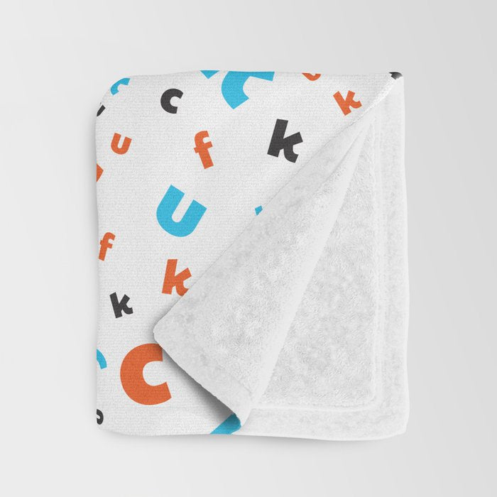 Naughty letters Throw Blanket Gallery Image 3