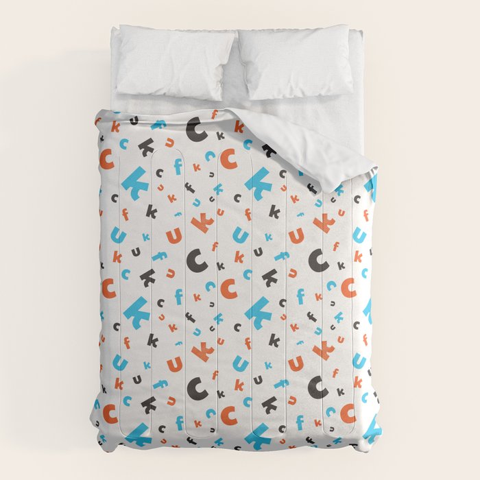 Naughty letters Comforter Gallery Image 1