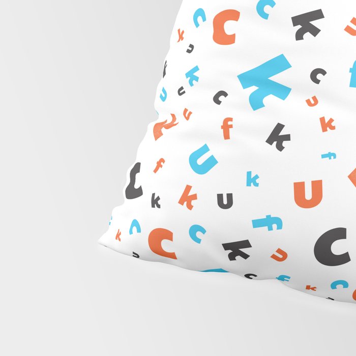 Naughty letters Pillow Sham Gallery Image 4
