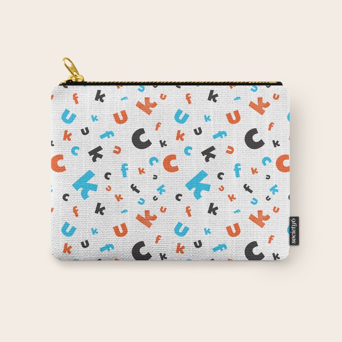 Naughty letters Carry All Pouch Gallery Image 1