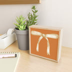 Bows & Ribbons Pattern XV Orange Mini Art Print Gallery Image 2