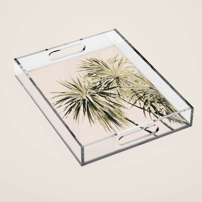 Tropical Palm Trees #1 #tropical #decor #art #society6 Acrylic Tray Gallery Image 1