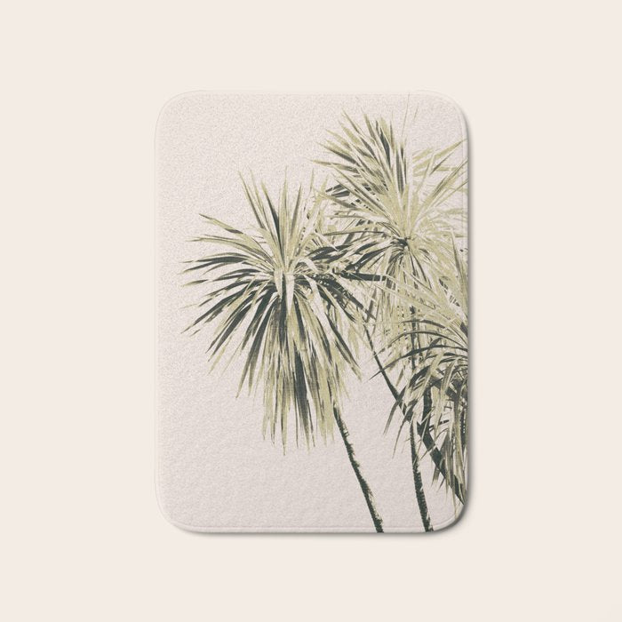Tropical Palm Trees #1 #tropical #decor #art #society6 Bath Mat Gallery Image 1