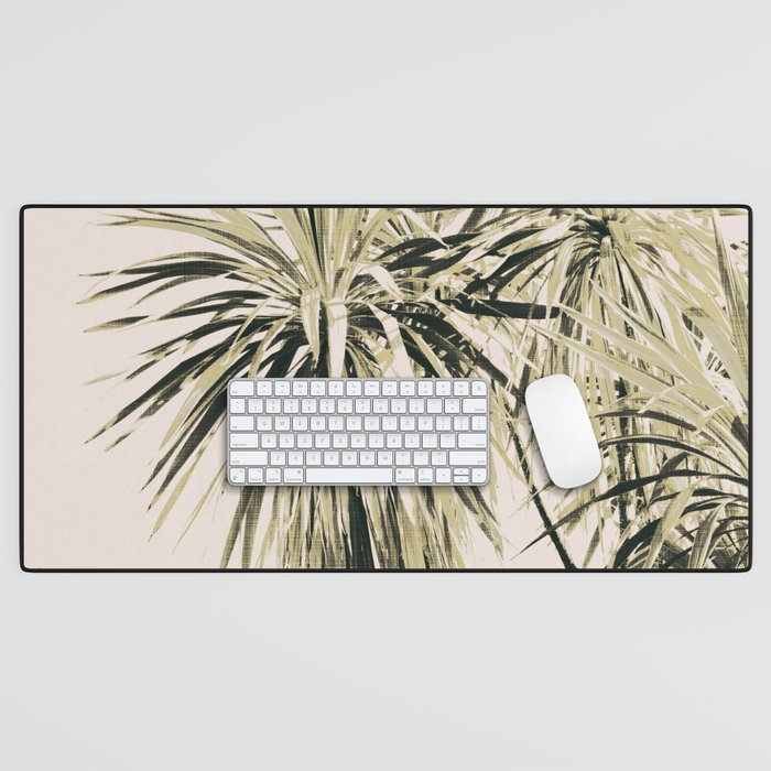 Tropical Palm Trees #1 #tropical #decor #art #society6 Desk Mat Gallery Image 1