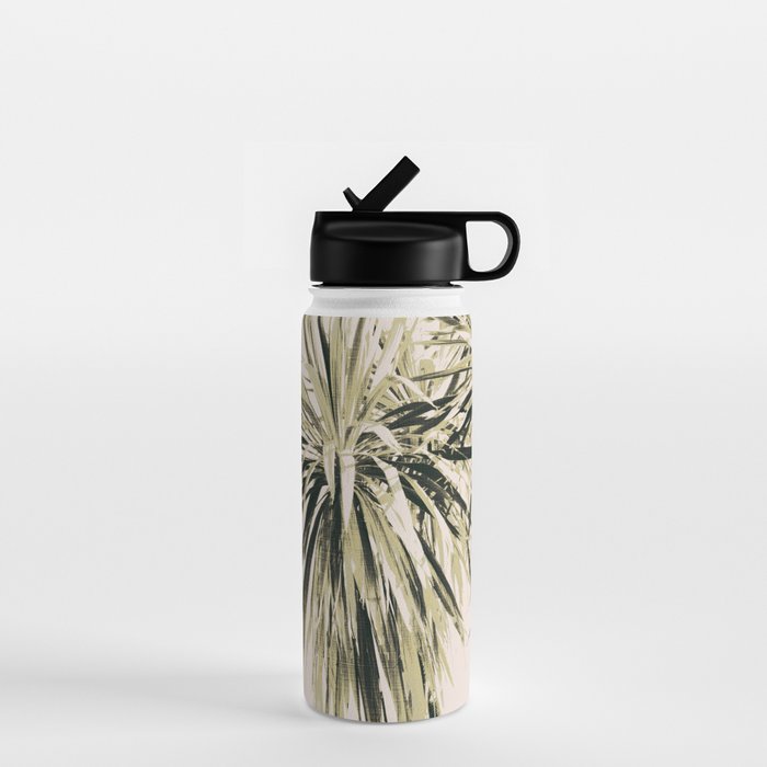 Tropical Palm Trees #1 #tropical #decor #art #society6 Water Bottle Gallery Image 1