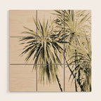 Tropical Palm Trees #1 #tropical #decor #art #society6 Wood Wall Art Gallery Image 1