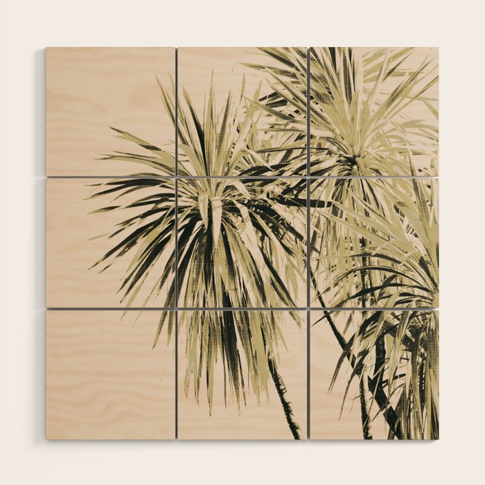 Tropical Palm Trees #1 #tropical #decor #art #society6 Wood Wall Art Gallery Image 1